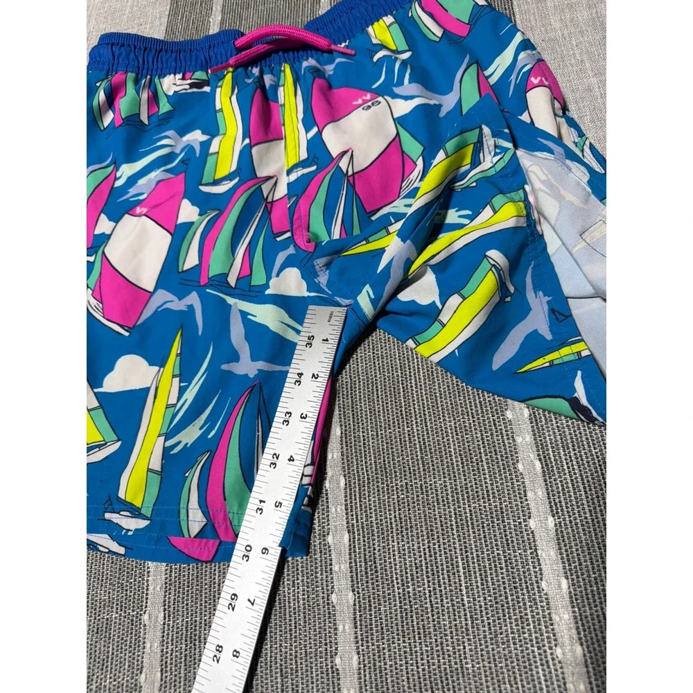 Vineyard‎ Vines Boys Medium 12-14Sailboat Print Swim Trunks